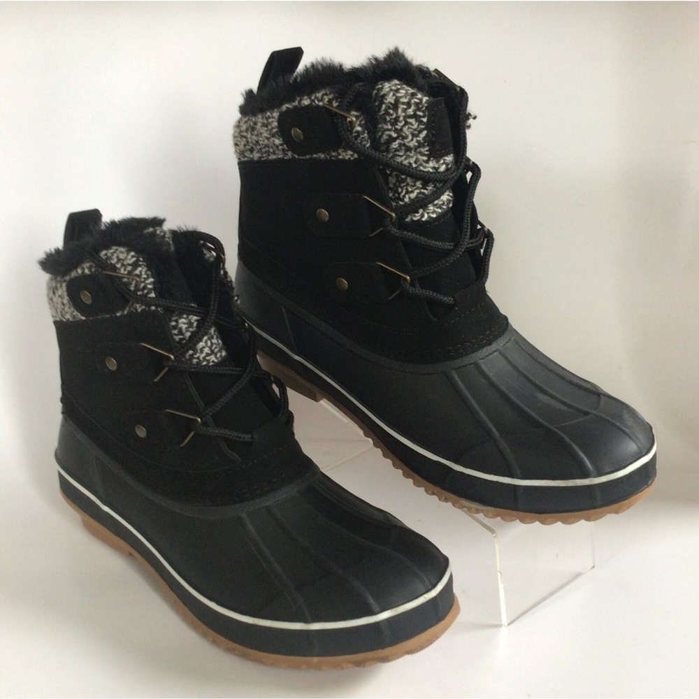 NEW KHOMBU Women's Keri Faux Fur-Lined Duck Boots (Size 7) - Picture 4 of 11